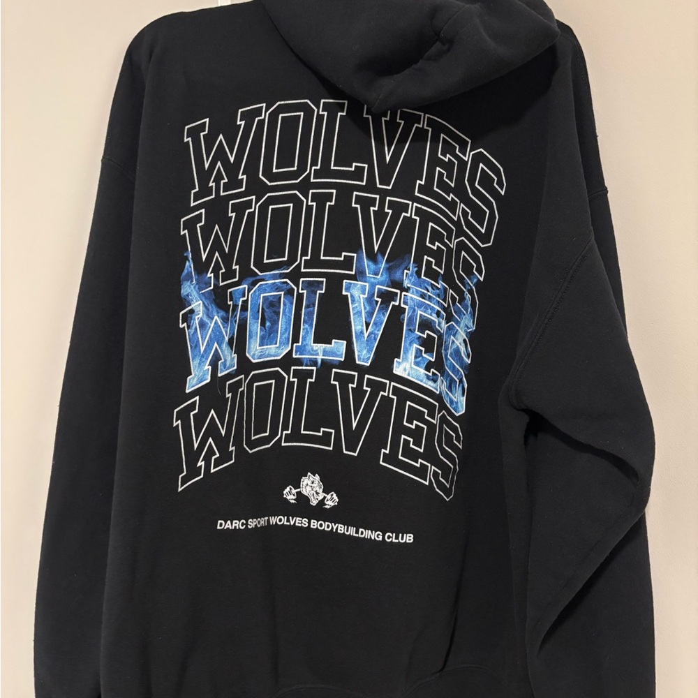 Darc Sport Black and Blue Wolves Sweatshirt XL